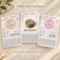 Trois cartes angéliques personnalisées et plastifiées